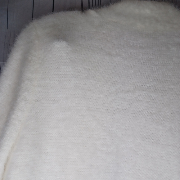 Calvin Klein Women's White Open-Front Sweater - Picture 9 of 10